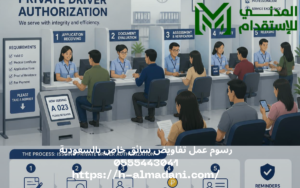 رسوم عمل تفاويض سائق خاص بالسعودية 0555443041