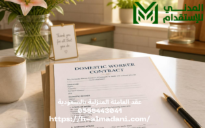 عقد العاملة المنزلية بالسعودية 0555443041